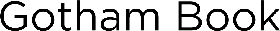 LG Studio font - gotham book