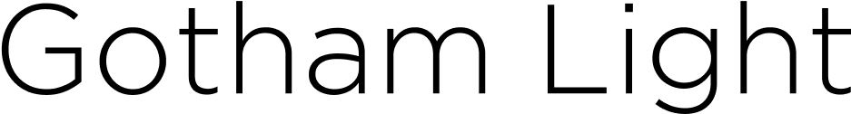 LG Studio font - gotham light